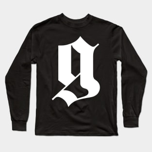 letter g for gothic Long Sleeve T-Shirt